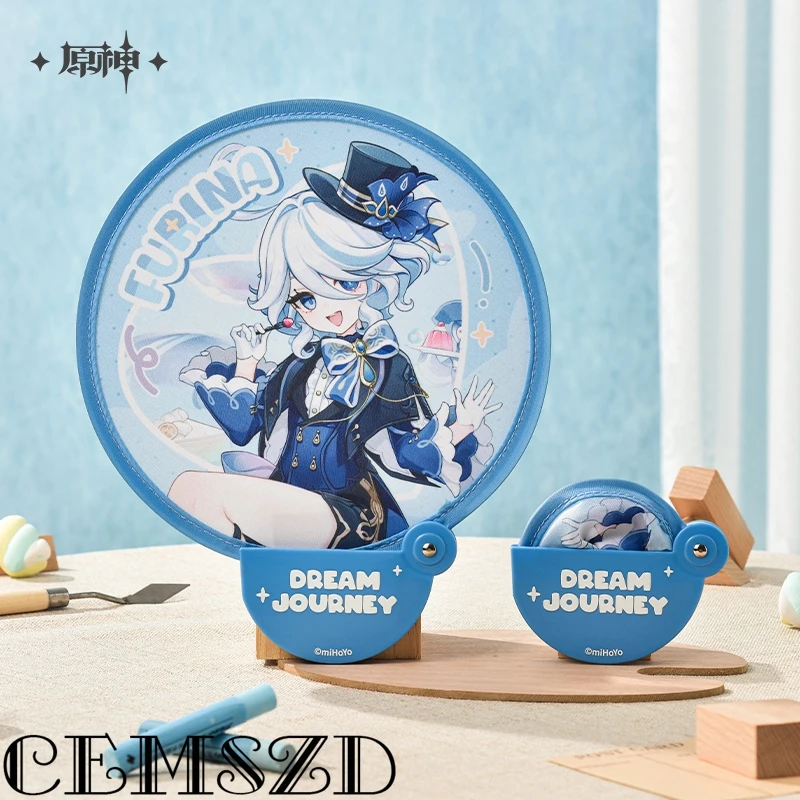 [Genuine]MiHoYo Official Game Genshin Impact Furina Dream Journey Cosplay Badges Pendant Storage Box Set Anime Phone Charms view 4