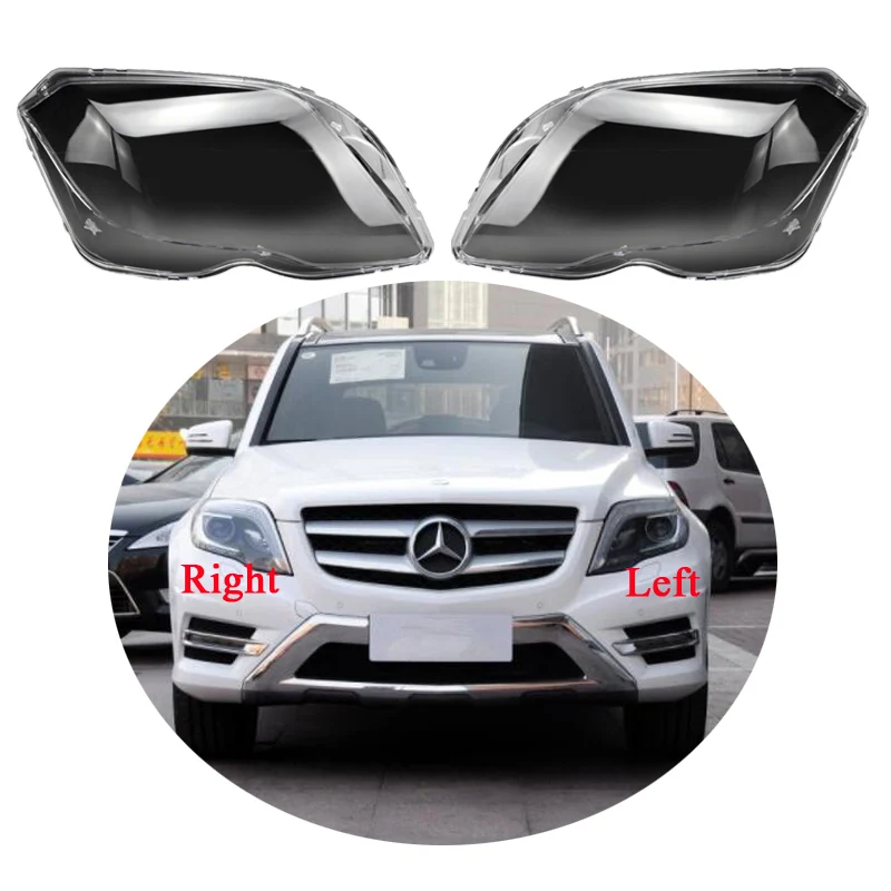 

For Mercedes-Benz 4MATIC GLK200/ 260 /300 2013 2014 2015 Car Headlight Cover Headlamp Light Glass Len Case Auto Shell Cover