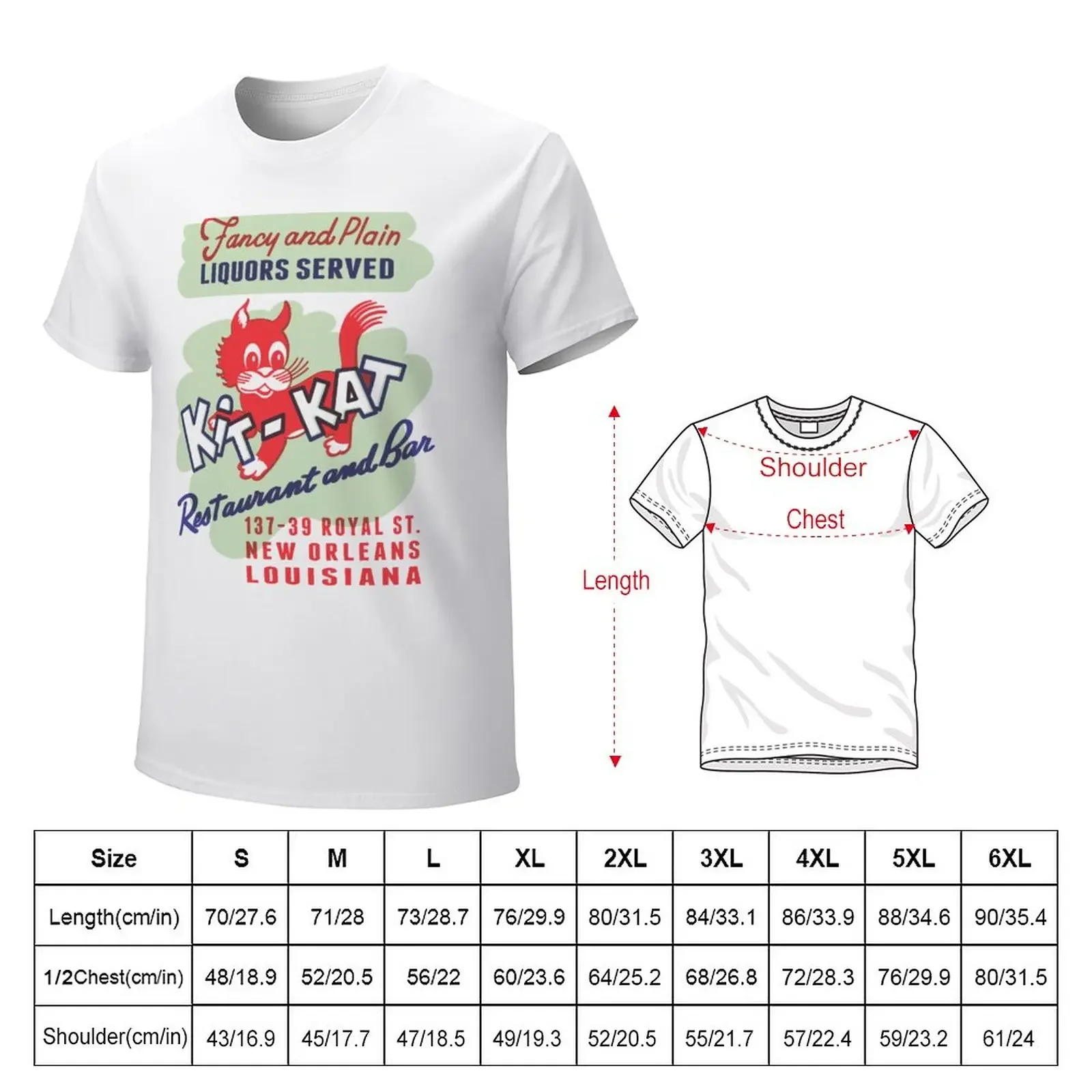 Kit-Kat Restaurant T-Shirt oversizeds funnys summer tops T-shirt men