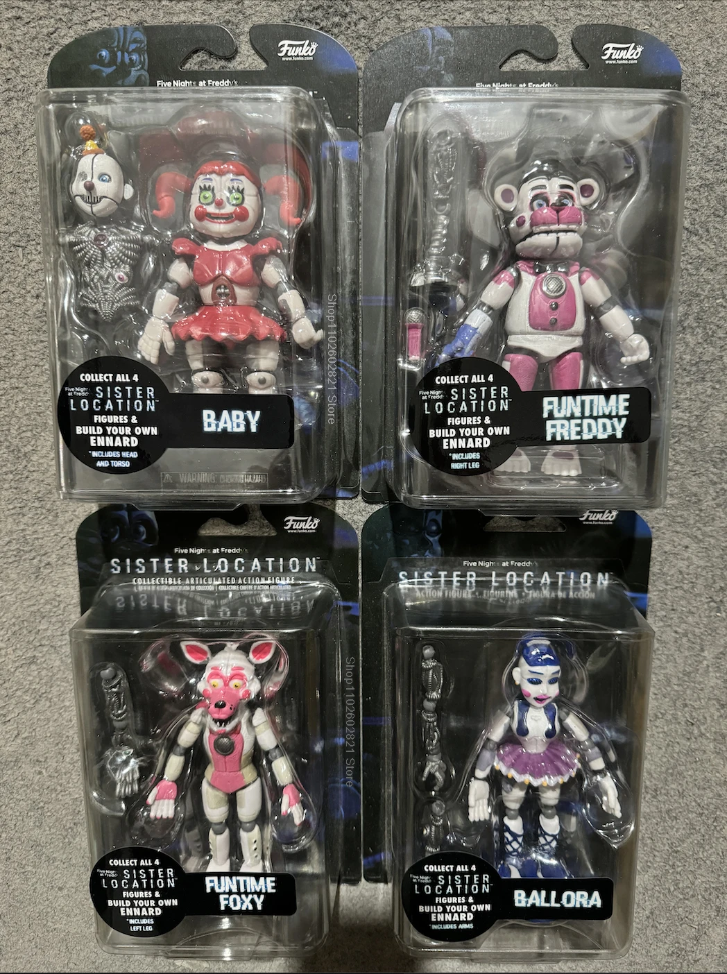 New FNAF Sister Location Figures Funtime Freddy Foxy Ballora 5-Inch Action Figure