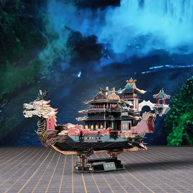 Yulong Boat 3D Metal Jigsaw DIY national trend assembling model handicraft decoration