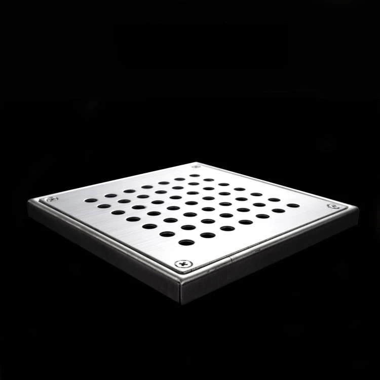 304 Stainless Steel Drains Net Cover Square Shower Drain Hole Filter Hair Catcher Stopper for Kitchen Bathroom Hardware Parts
