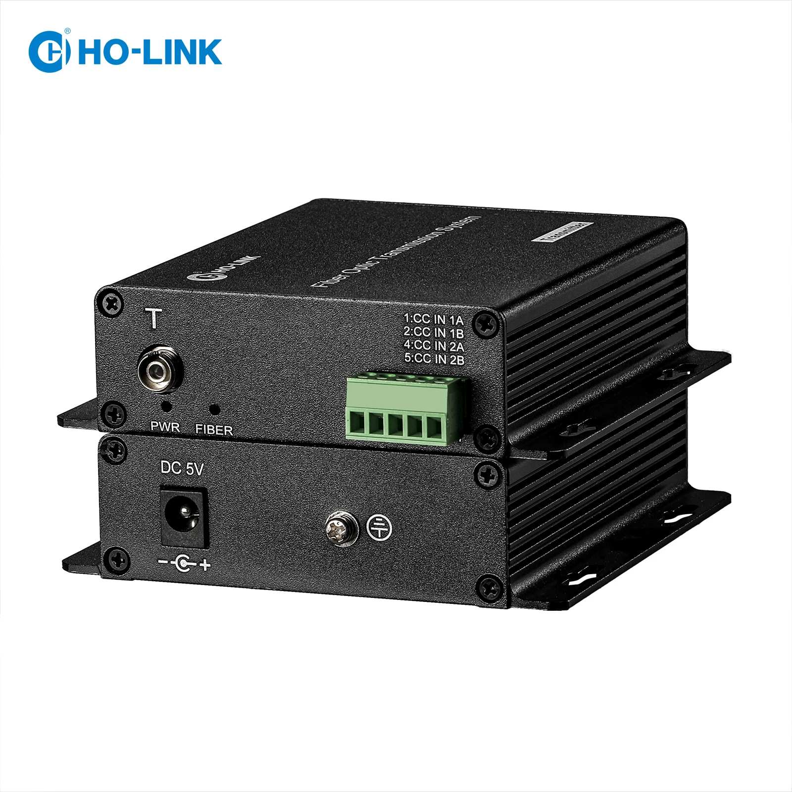 single fiber single mode 20KM  FC  2 Channels Forward Contact Closure to Fiber Optical Converter