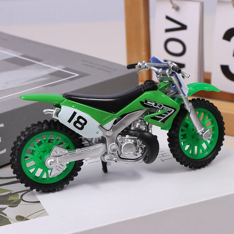 1:18 Model Miniature Off-road Motorcycle Diecast Alloy Motorcycle Collectibles Gifts Toys For Boys