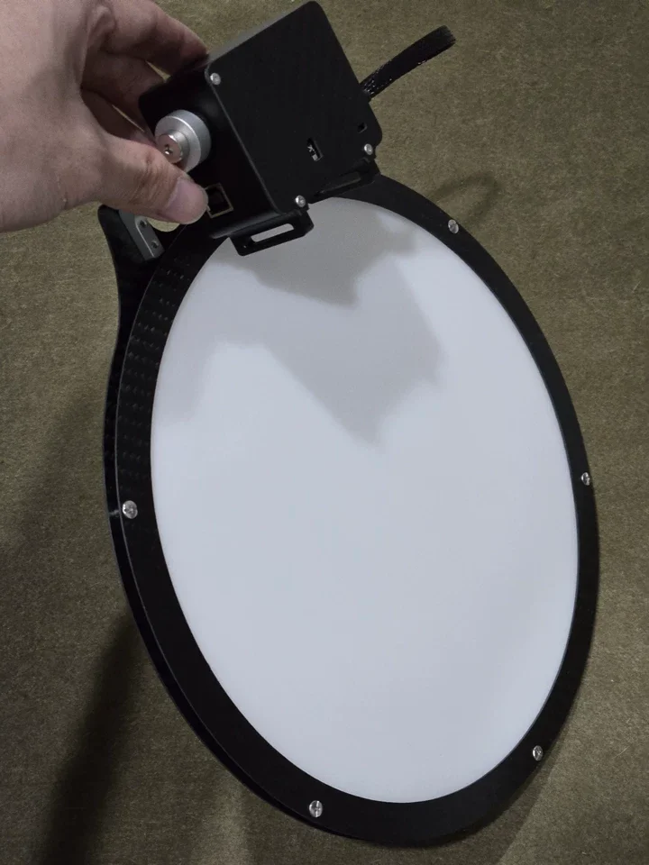 Photography Remote Control Carbon Fiber Electric Flat-field Plate Luminous Lens Cover  100/150/190/225/240mm5V Power Supply