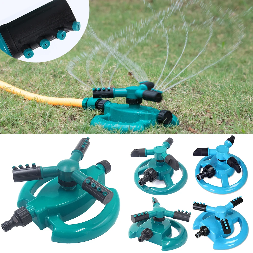 

New Arrival 5 Style 360 Degree Rotating Automatic Sprinkler Water System 3/4" Quick Coupling Connector Nozzle Irrigation Supplie