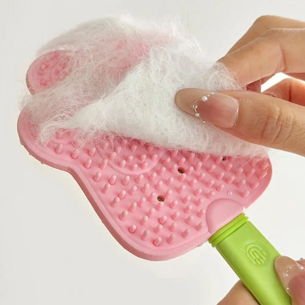 Pet Grooming Brush Pet Hair Remover Pet Loose Hair Remover Brush Double-sided Cat Grooming Comb Soft Gentle Lint for Furniture
