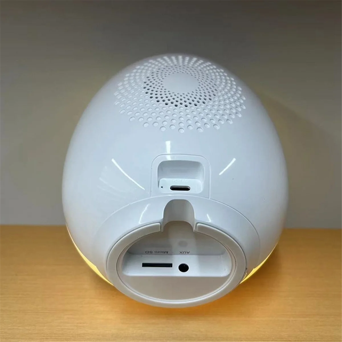 سمّاعات بلوتوث جديد RGB ملون مصباح لتهيئة الجو سمّاعات بلوتوث ساعة لاسلكية ساعة منبه بطاقة هدية مكبر صوت صغير