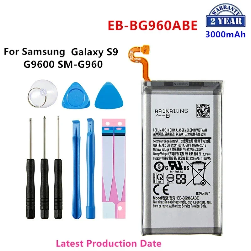 Brand New EB-BG960ABE 3000mAh Battery For Samsung Galaxy S9 G9600 SM-G960F SM-G960 G960F G960 G960U G960W +Tools