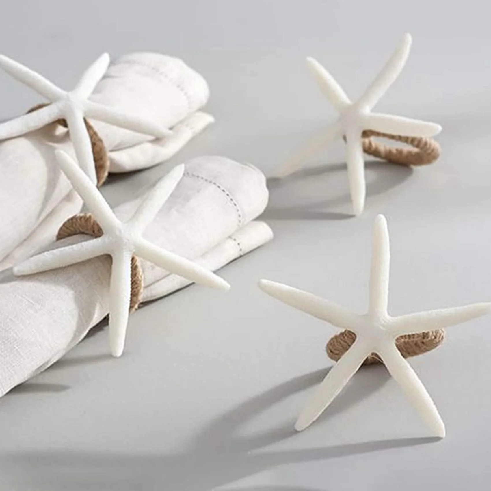 A69enapkin Rings Set Of 12, Sea Star Napkin Ring For Starfish Serviette For Tables, Wedding, Birthday, Banquet, Christmas