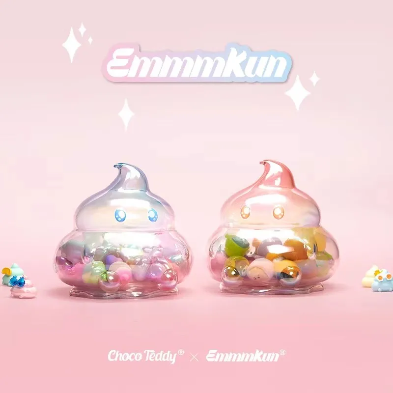 Emmmkun-ふた付きアクションフィギュアジャーコンテナ、パーティー収納缶、カラフルなブラインドボックス、ミステリーボックス、おもちゃ、ハロウィーンギフト、シリーズ