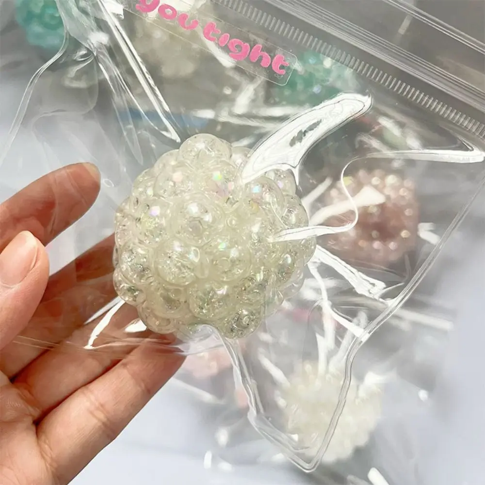 Pearl Disk String Slow Rising Sticky Pearl Simulation Super Soft Slow Rebound Pearls Toy Elastic Colorful Pearls Squeeze Toy