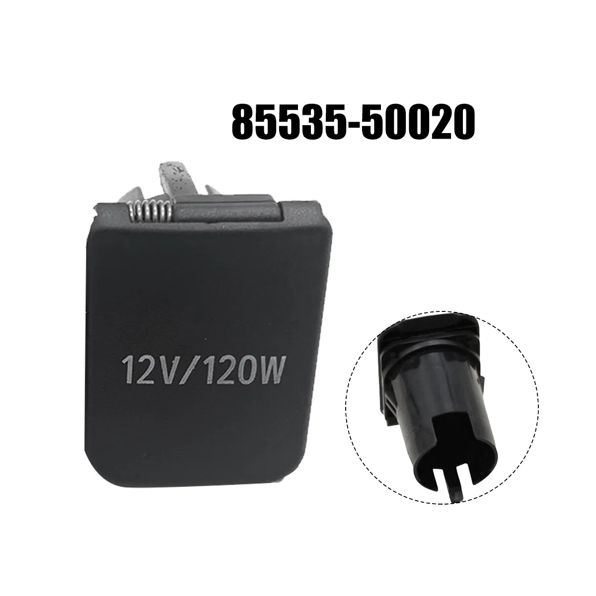 85535-50020 Rear Row Power Socket Cover for Toyota Lexus 4RUNNER Corolla Prado Alphard Cigarette Lighter Panel Plug Caps