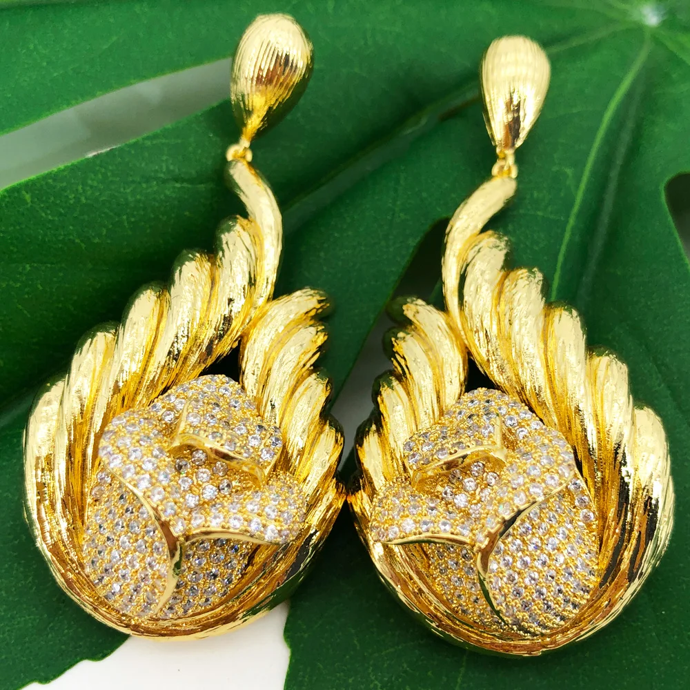 

Missvikki Ladies Daily Trendy Accessories Hot Sale Luxury Fashion Dangle Earrings for Women Fashion Wedding Party Jewelry