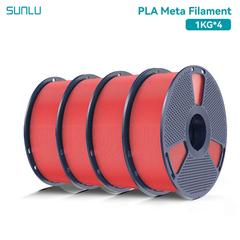 SUNLU PLA Meta 3D-Drucker Filament 4KG 1KG/Rolle 175MM Toleranz +/-0,02MM Filament Schneller Versand 2-7 Tage