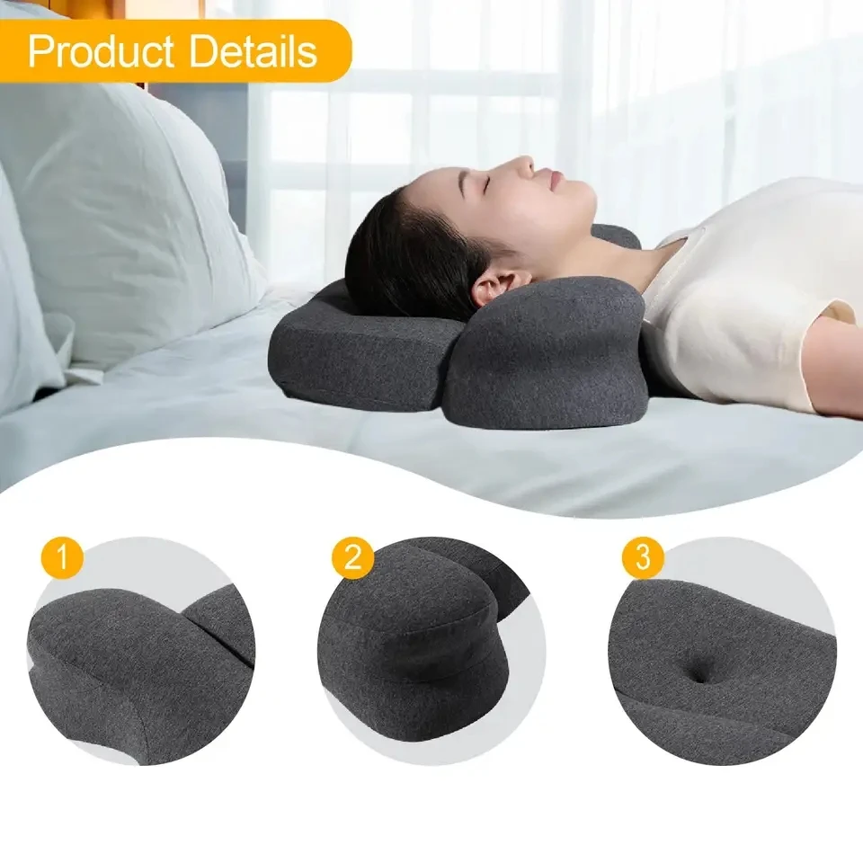 Memory Foam Neck Pillow Bed Pillow Gift Lightweight Men Women Dad Sleepers Travel Multifunctional for All Sleeping Positions