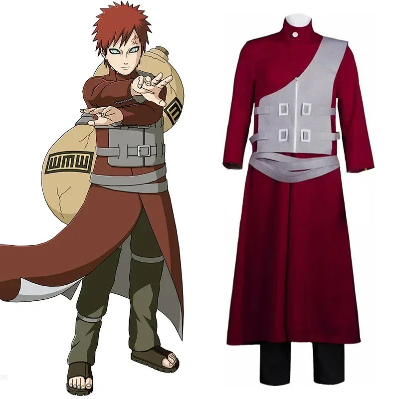 

New Gaara Man Japan Anime Cosplay Costume High-Quality Adult Size Costume For Fans
