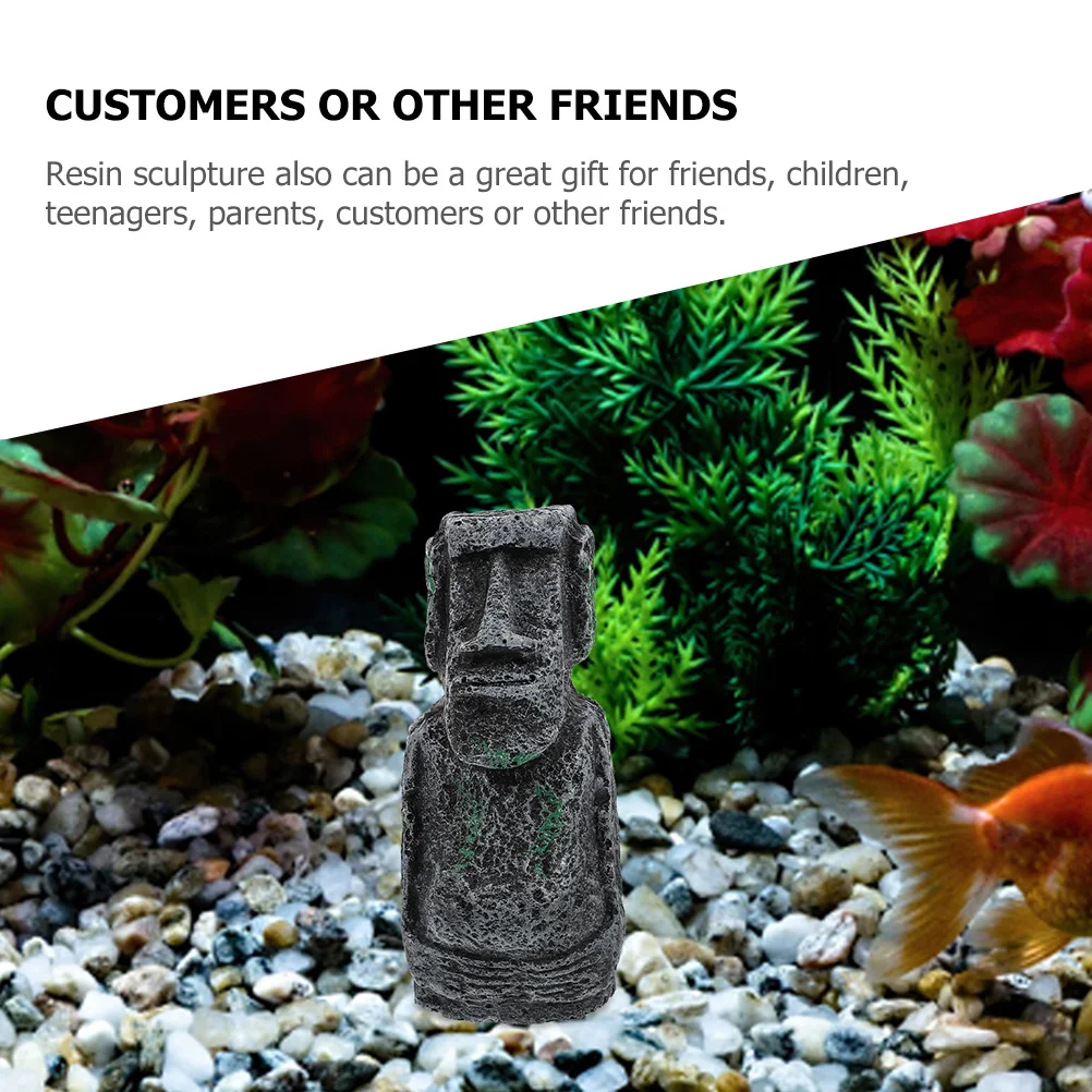 

2Pcs Abstract Roman Island Statue Resin Figurines Minimalist Home Decor for Study Office Cafe Statue