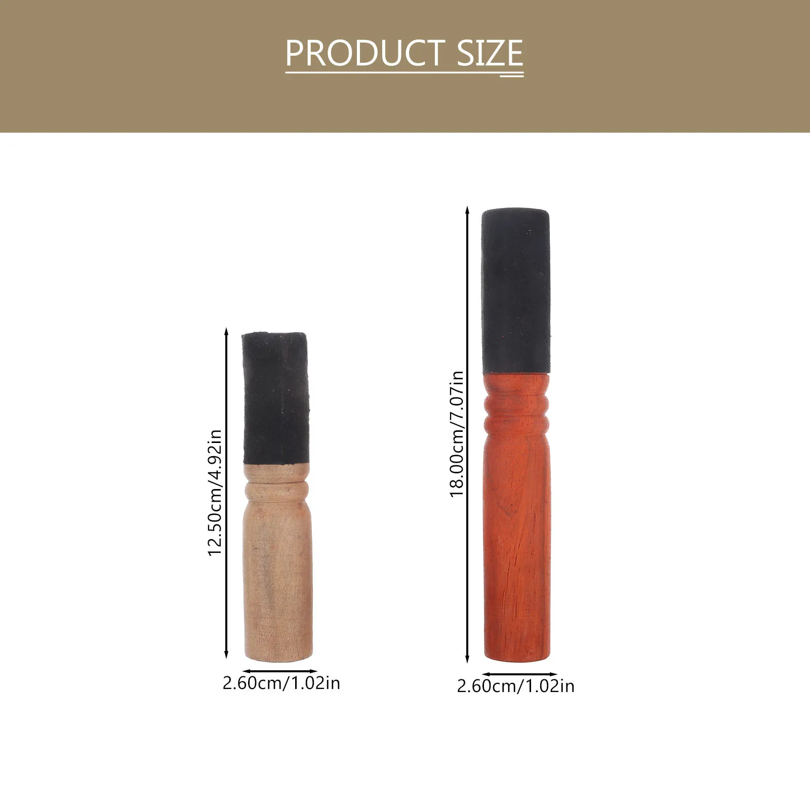 

2pcs Buddhist Singing Bowl Mallet Sound Bowl Wooden Stick Durable Craft For Meditation Yoga Studio Temple Instrument Accessory