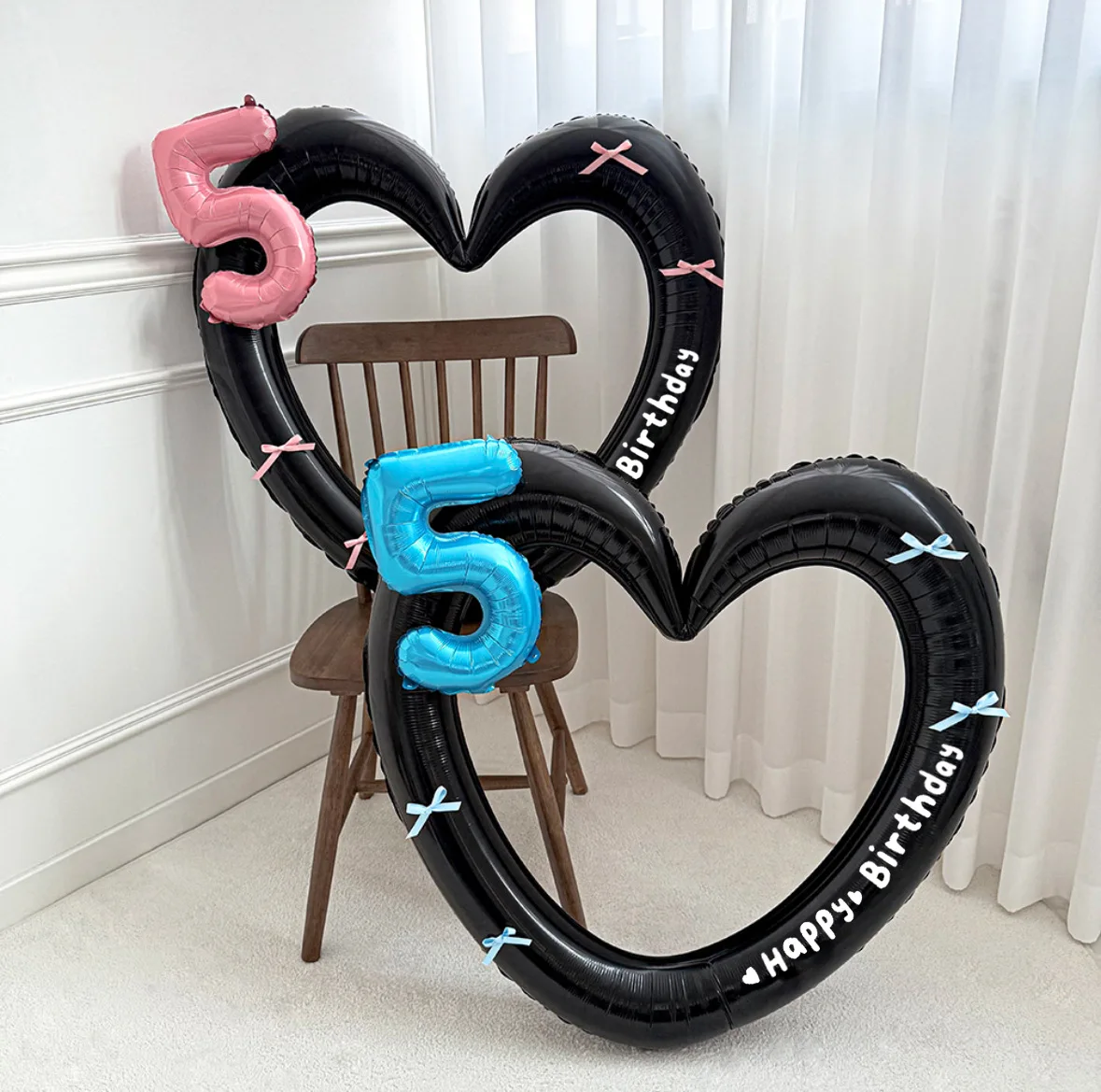 

Heart-aped Balloons Birthday Party with 1-10 Number Birthday Decoration for party boy's and girl's Photo Props Ballon Decoration