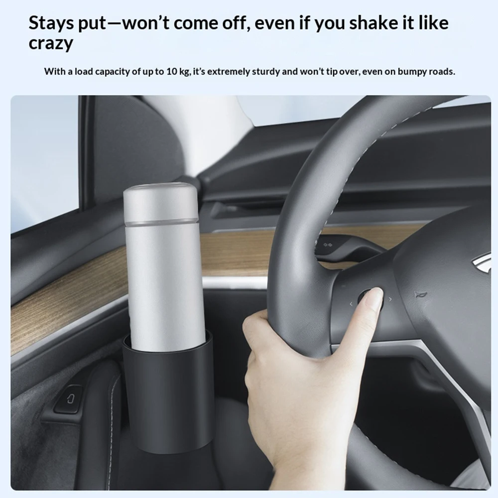Door Cup Holder Storage Box for Tesla Model 3 2017-2023 Model Y 2021-2023 Door Bracket Drink Holder Cup Organiser Car Accessorie view 2