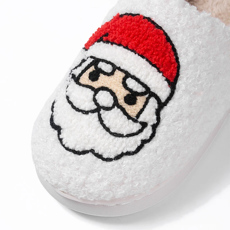 Boys' and Girls' Casual Foot Covering and Head Santa Claus Pattern Home Children's Shoes Anti-kic Cotton Shoes WCJH01/02/03