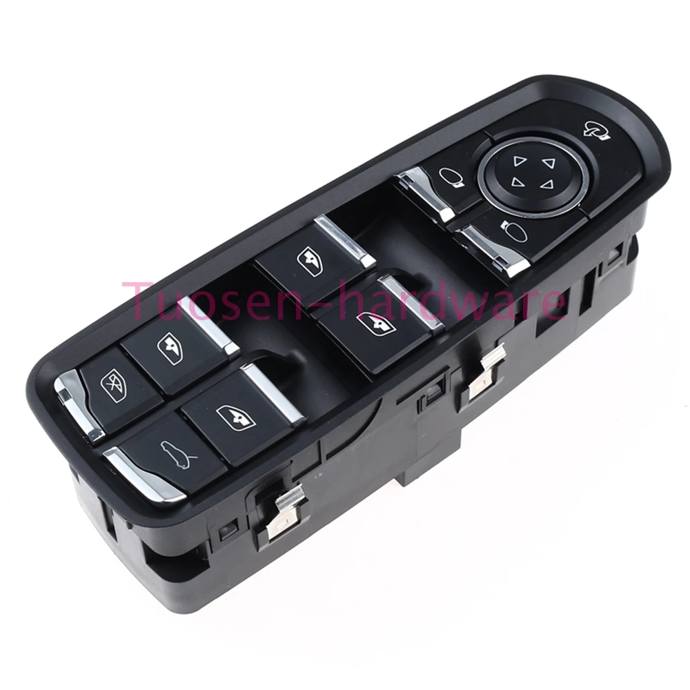 Window Switch w/ Panel Front Left Driver Side for Porsche Macan Cayenne Panamera  7PP959858RDML 7PP959858AF 7PP959858HDML