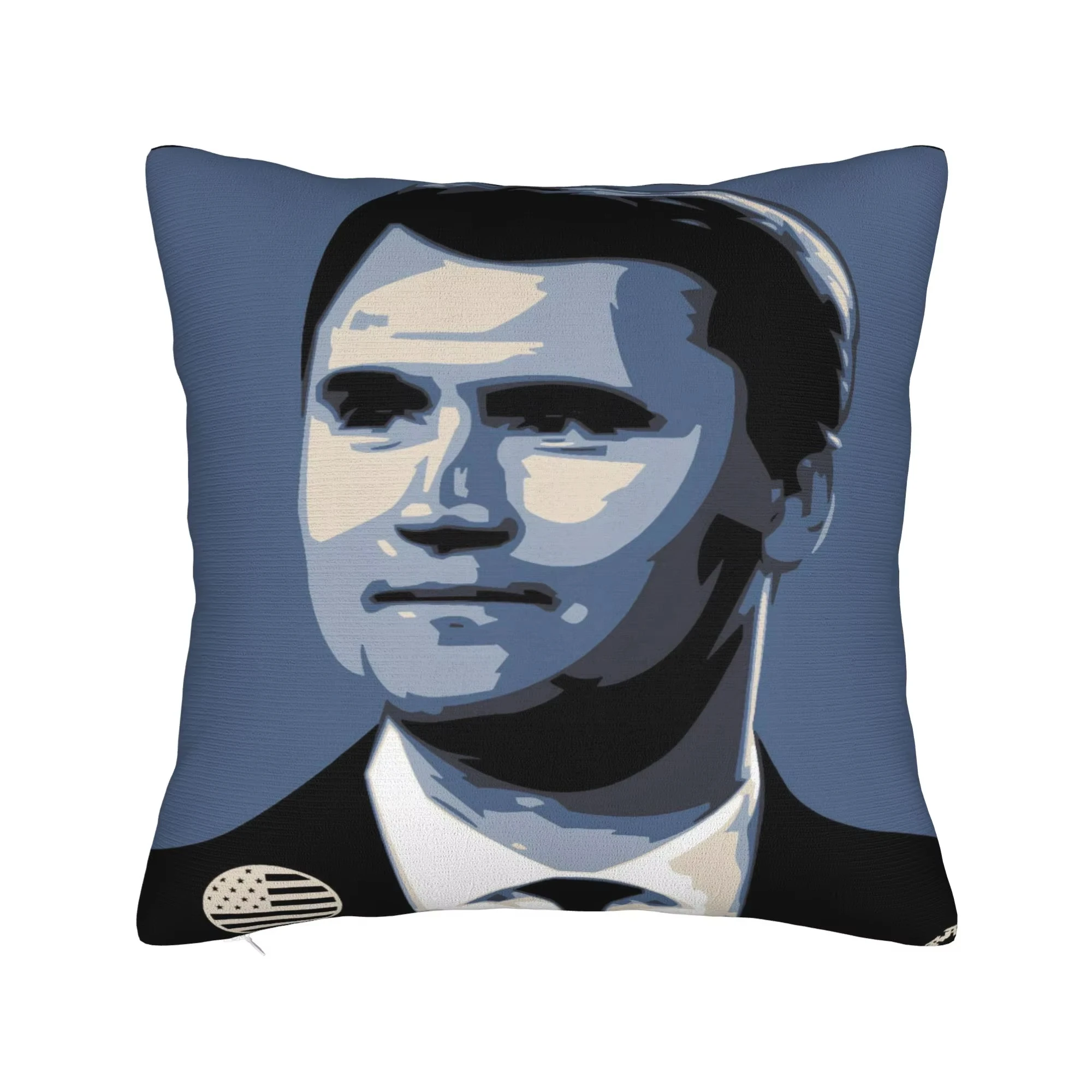 Dubbelzijdige Charlie Kirk R.I.P kussensloop, vintage zachte kussensloop voor bank en slaapkamer decor