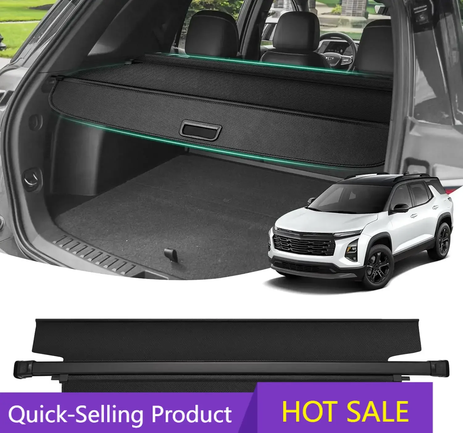 

Выдвижная шторка-багажник для Chevrolet Equinox/GMC Terrain 2025-2026: Защитный экран для багажного отсека
