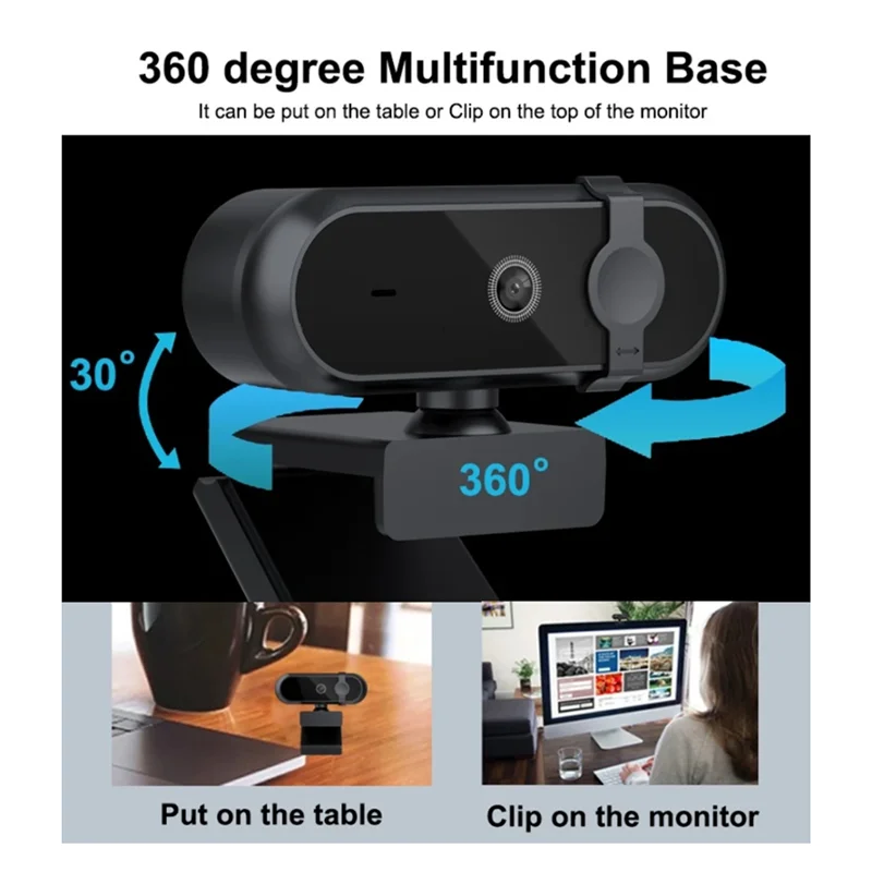 X64A-Live Video Calling 4K Autofocus Webcam 30Fps Full HD Microphone For Gaming Meeting Driver Free USB Plug Laptop PC Work