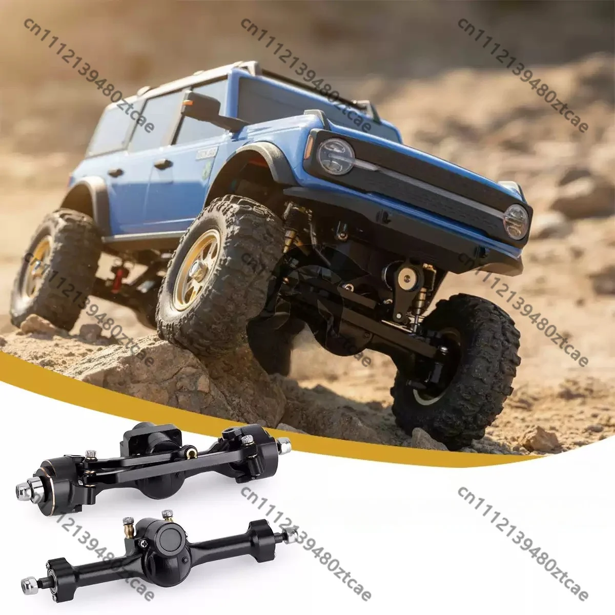 1/30 Mini RC Simulation Crawler Full Aluminum Alloy Front & Rear Portal Axle Assembly Metal Bridge Upgrade Replacement Parts