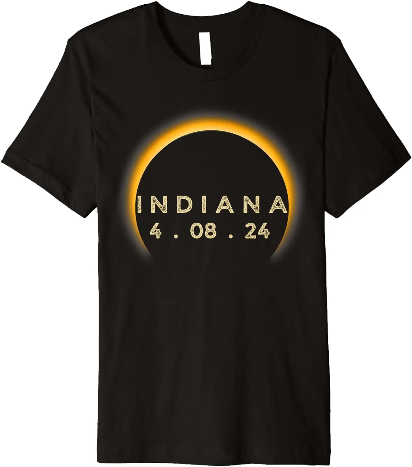 Solar Eclipse 2024 Indiana Total Eclipse America Graphic Premium T-Shirt