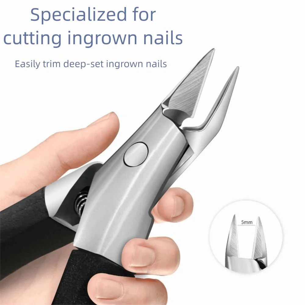 

Professional Anti-Splash Slant Edge Nail Clipper Stainless Steel Trim Nails Oblique Toe Nail Trimmers Eagle Beak Nail Clipper