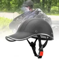 Motorcycle Helmet Half Baseball Cap Half Face Helmet Anti-UV Safety Hard Hat Helmet Motorcycle for Mens Motorcycles