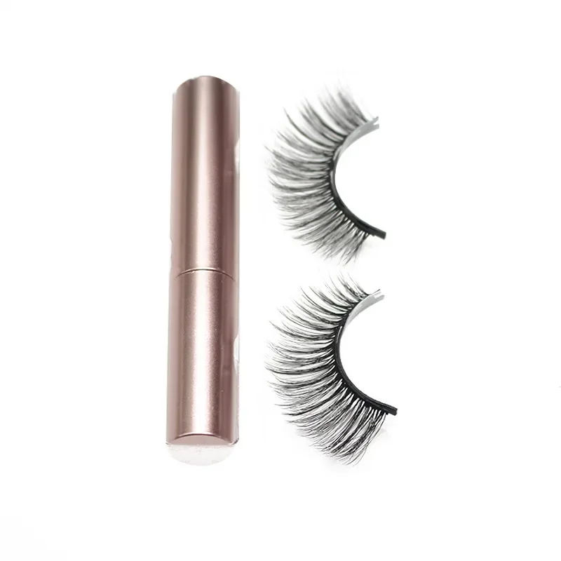 1Pair Magnetic Eyelashes With 1pc Magnetic Eyeliner glue-free eyelashes bulk natural eyelashes easy to wear and take off no box