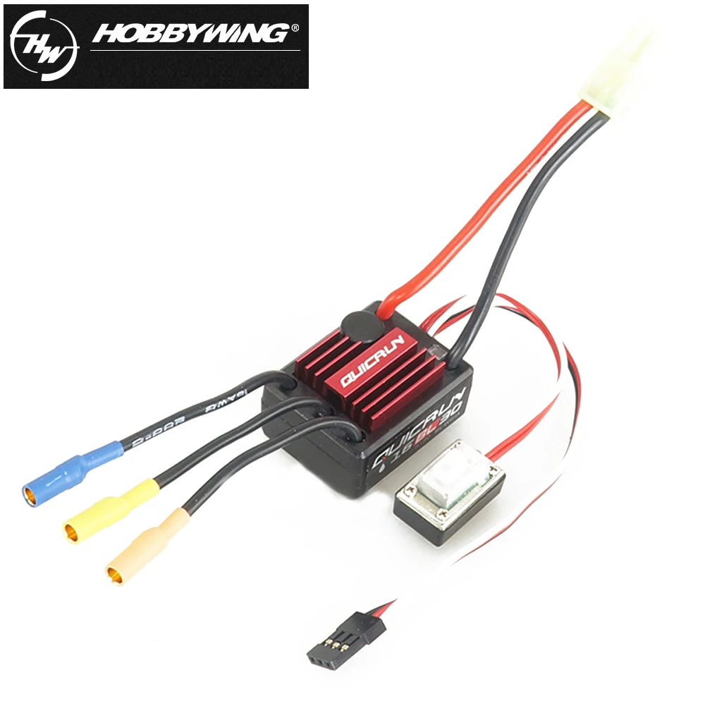 Hobbywing QuicRun WP-16BL30 regolatore di velocità senza spazzole 30A ESC + 2435 4500kv motore per auto RC 1/16 e 1/18