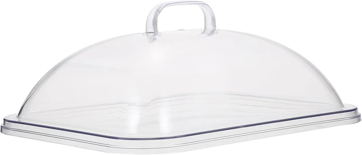 

Transparent Acrylic Cake Cover 31X24X13In Food Preservation Cover for Dinin Table Square Dome Food for Kitchen and Par