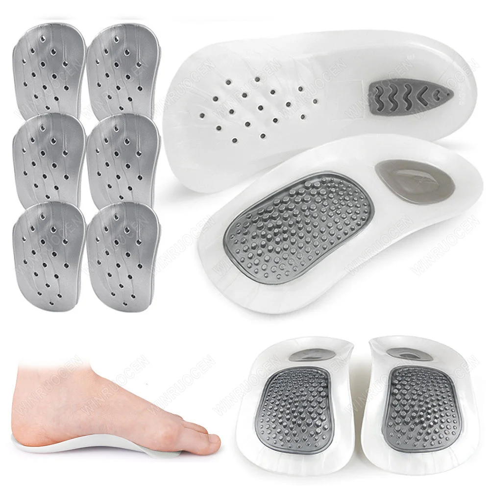 

1 Set Flatfoot Massage Orthotics Insoles Cubitus Varus Orthopedic Feet Care Flatfoot Correction Arch Support Orthopedic Cushions