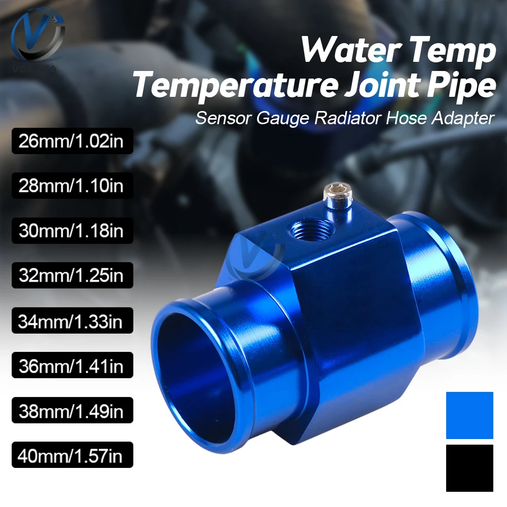 

Water Temp Temperature Joint Pipe Sensor Gauge Radiator Hose Adapter Size 26mm / 28mm / 30mm / 32mm / 34mm / 36mm / 38mm / 40mm