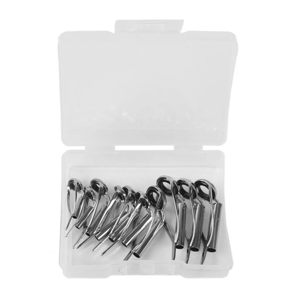 

Fishing Rod Ring Durable Fishing Rod Guide Rings Set for Freshwater Fishing with Storage Box Saltwater Freshwater