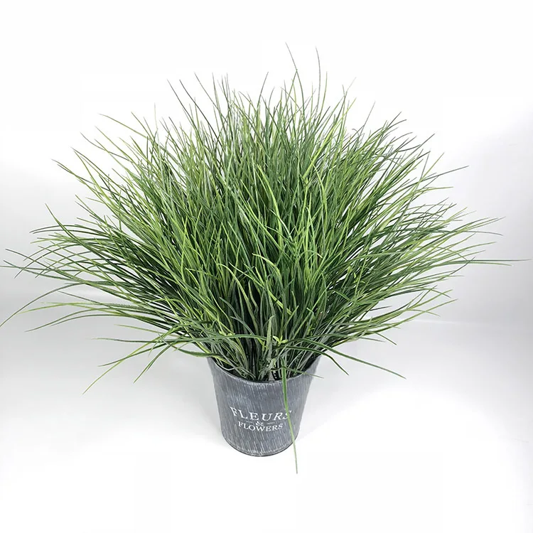 28/45cm künstliche Zwiebel Gras Pflanzen Bündel Kunststoff grünes Gras gefälschte Schilf Gras Laub Wand material für Garten Wohnkultur – Detail 7