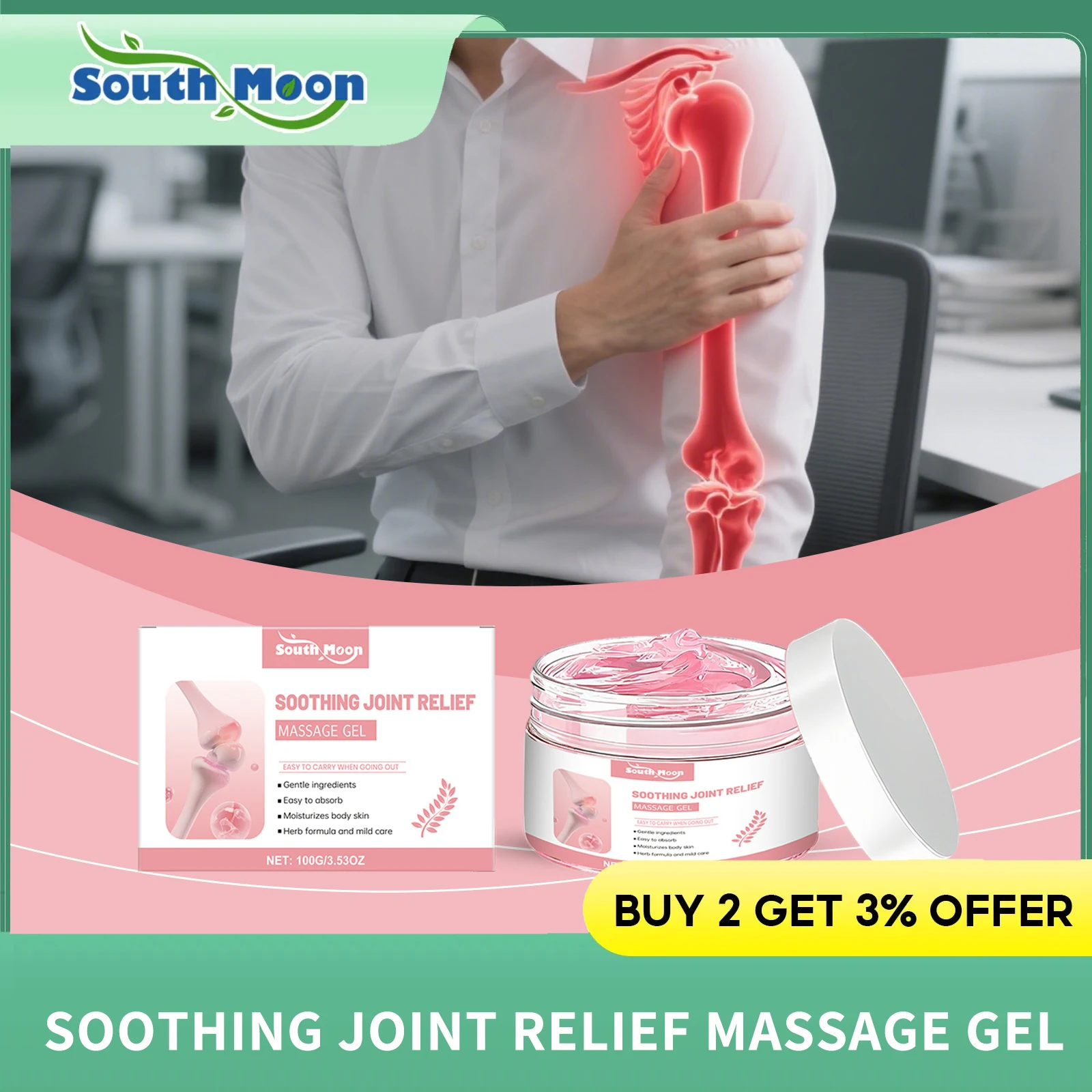 

Soothing Joint Relief Massage Gel Reduce Soreness Effectively Alleviate Bone Pain Relieve Muscle Tension Arthritis Care Ointment
