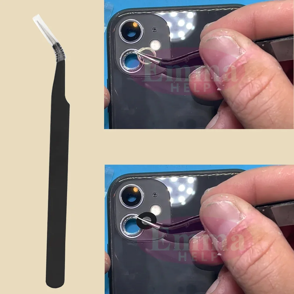 2Set Original Sapphire Back Camera Lens Glass for iPhone 16 15 14 13 12 Pro Max Mini Replacement Parts