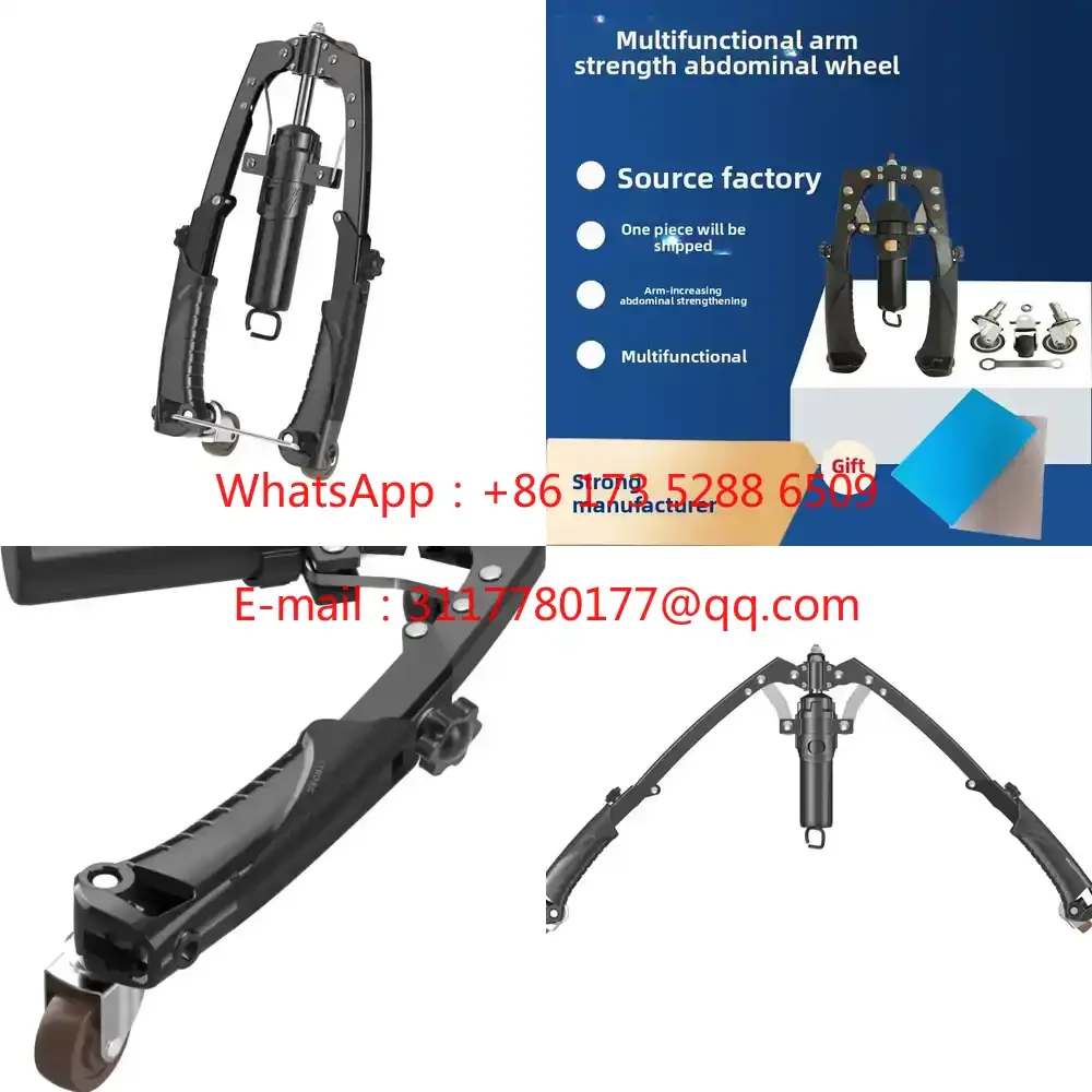 

WAP01 200KG Home Fitness Equipment Hydraulic Adjustable Grip Strengthener Arm Strength Trainer With Abdominal Wheel