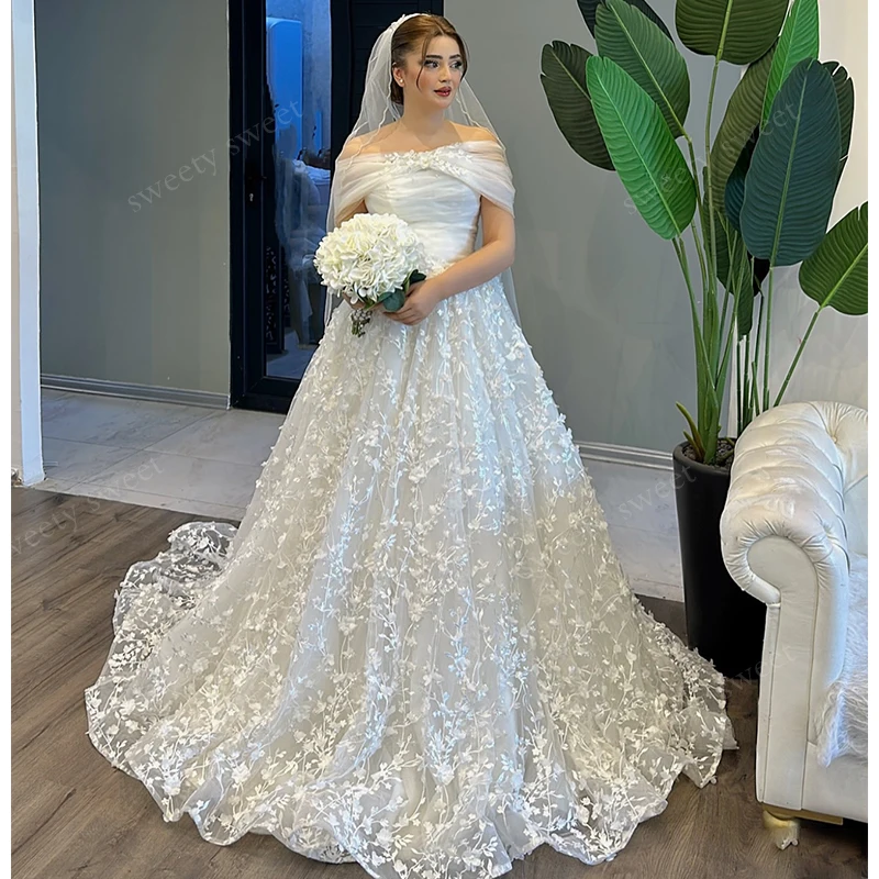 Vintage-Hochzeitskleid aus Organza mit Stickerei, A-Linie, bodenlang, Ballkleid, U-Boot-Ausschnitt, ärmellos, individuelles Brautkleid mit Knopf