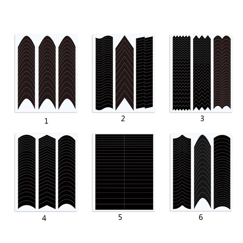 프랑스 매니큐어 네일 아트 스티커 스트립 네일 아트 프랑스어 팁 가이드 스티커 프랑스어 네일 스트립 DIY 네일 아트 드롭 배송