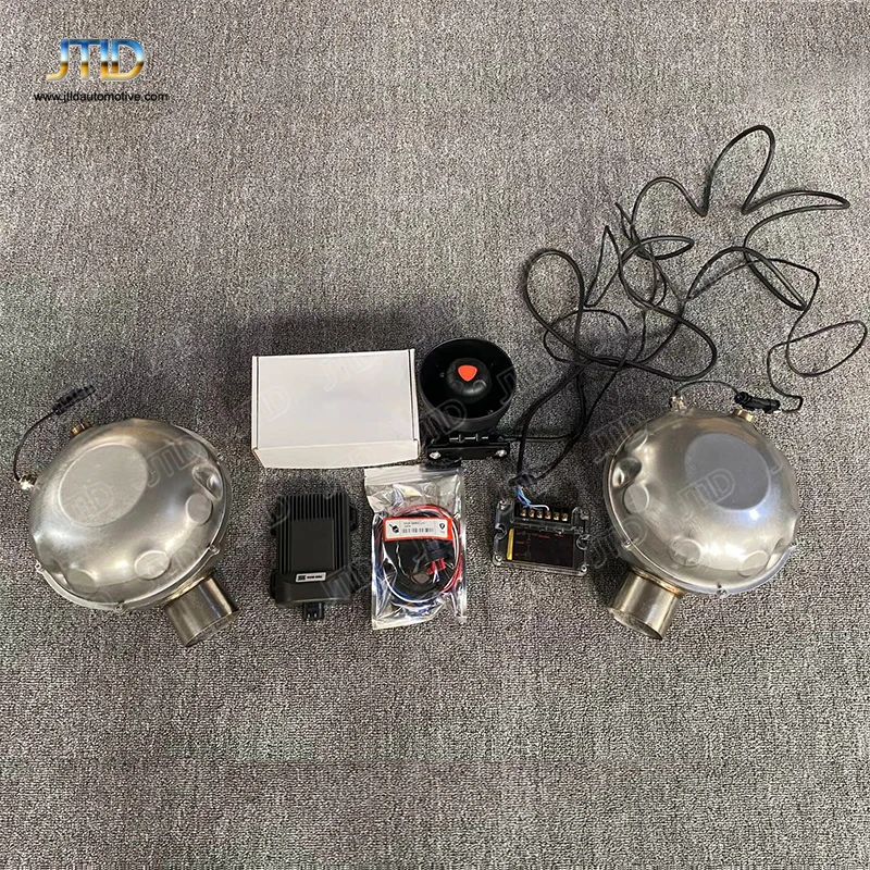 JTLD High-Pitched Electronic Active Exhaust System Remote Control Stainless Steel Booster Speakers Smartphone-Connected Sound