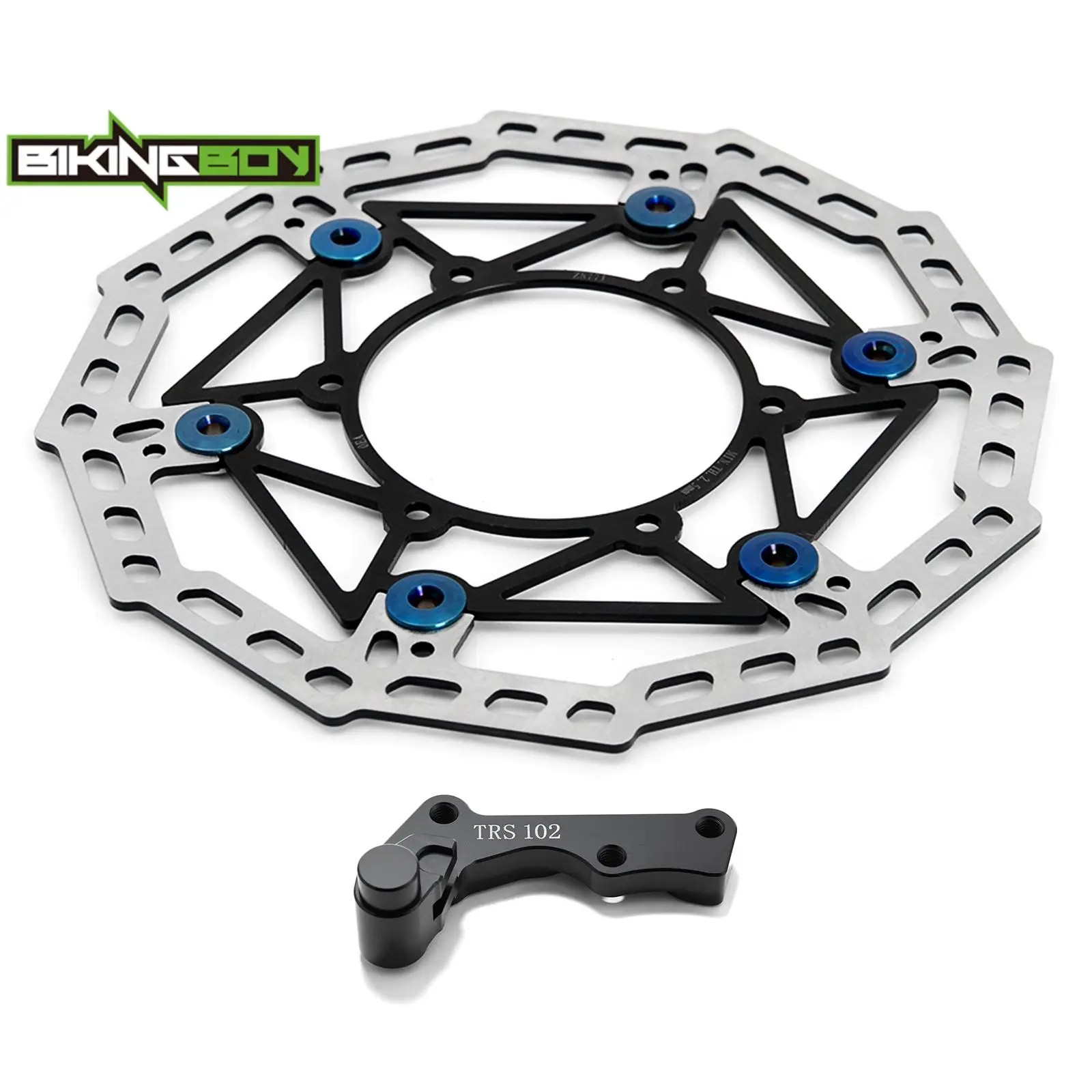 BIKINGBOY Für Sur-ron Ultra Bee Surron UB 270mm Übergroße Vordere Bremsscheibe + Halterungsadapter Schwimmend Elektrisch Dirt MX – Detail 6