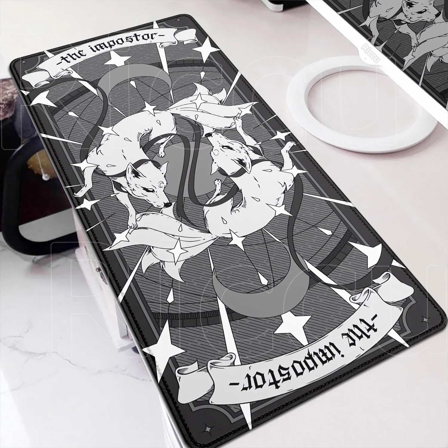 Fox Mouse Pad Large Cartoon Desk Mat Protector Gaming Mousepads Office Table Decor Keyboard Long Pad Notebook Computer Gamer Mat