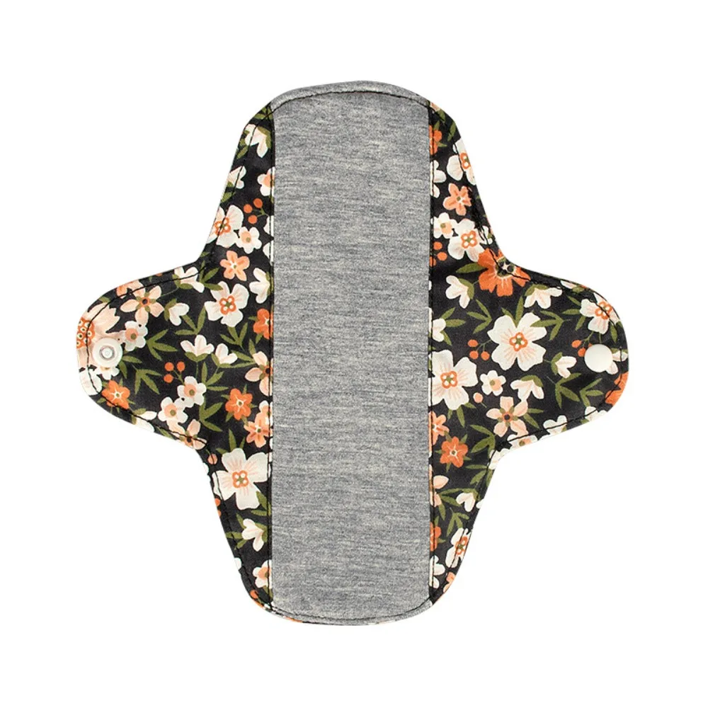 Graphene Reusable Sanitary Pads Fast Absorbent Leak Proof Washable Sanitary Napkins Anti-Slip with Waterproof Layer Panty Liner